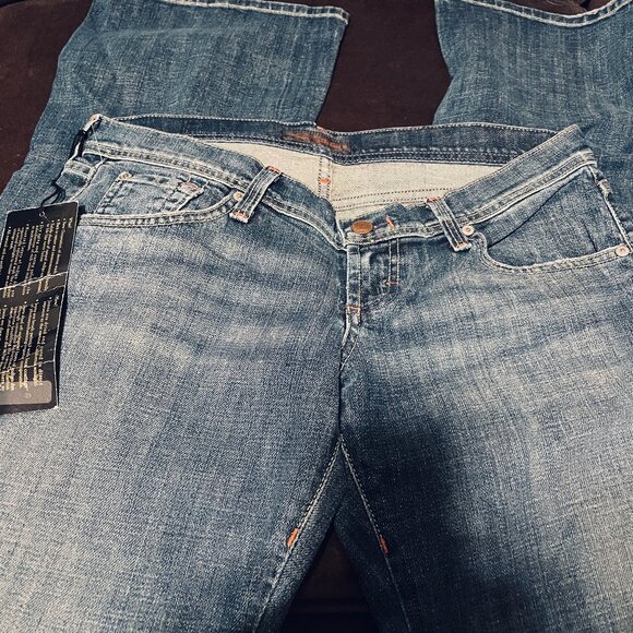 NEW James cured by seun jeans Size 29 Inseam 32"X35” Low Rise Vintage Boot Cut - Picture 4 of 9